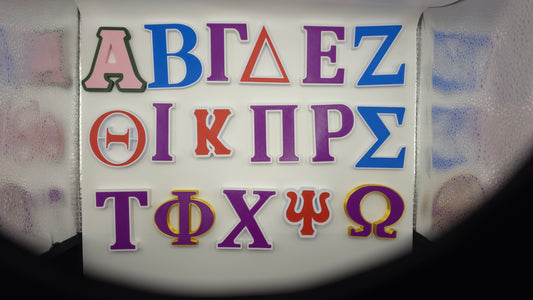 Custom Greek Letters - Dual-Color 3D Print