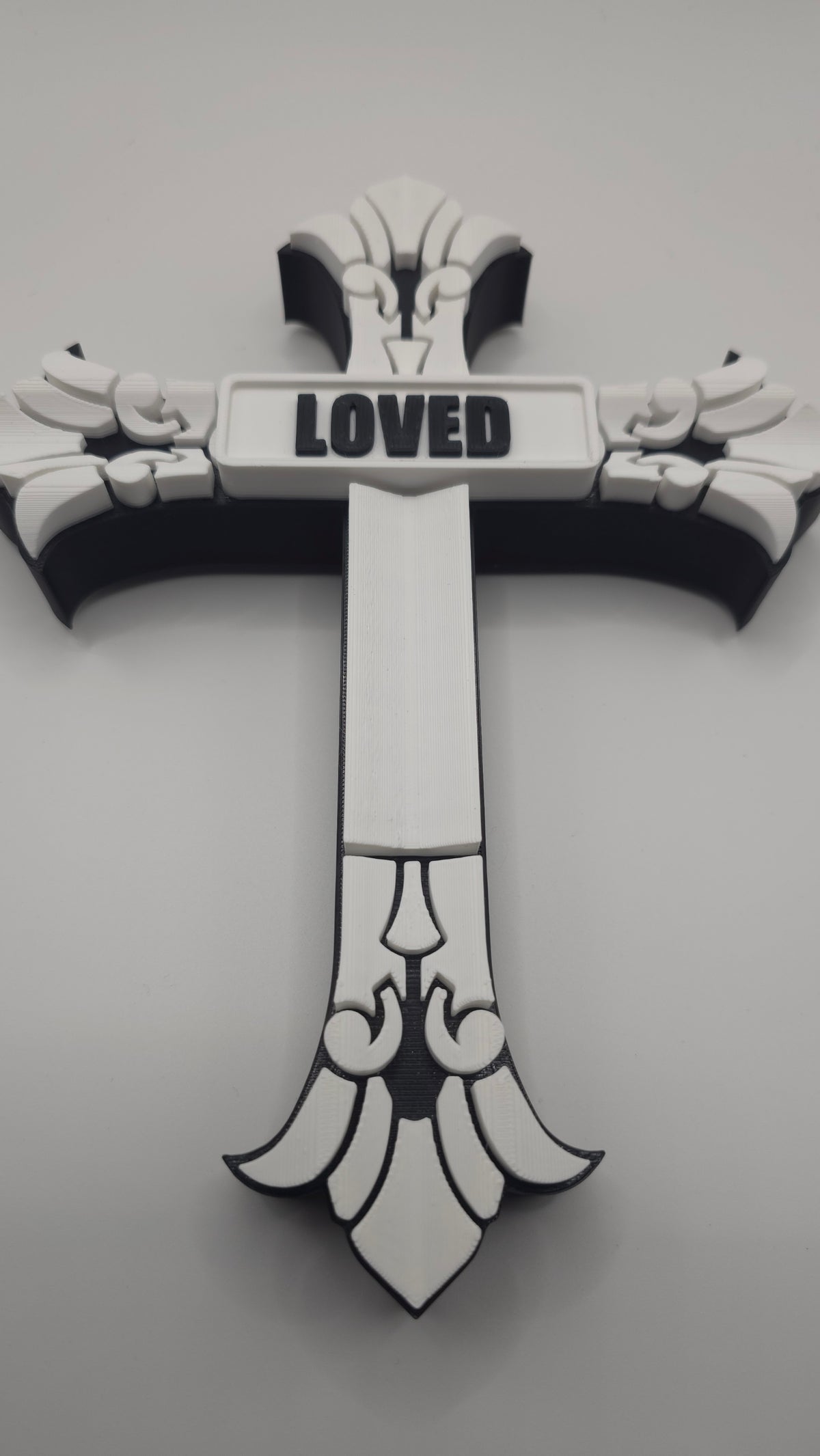 Ornate Two-Toned Cross