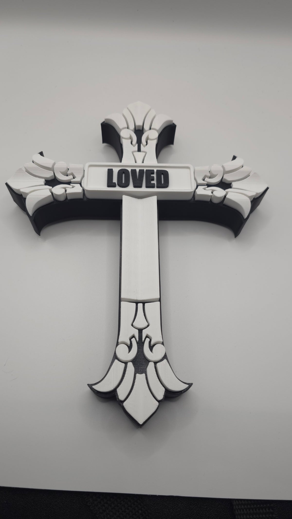 Ornate Two-Toned Cross