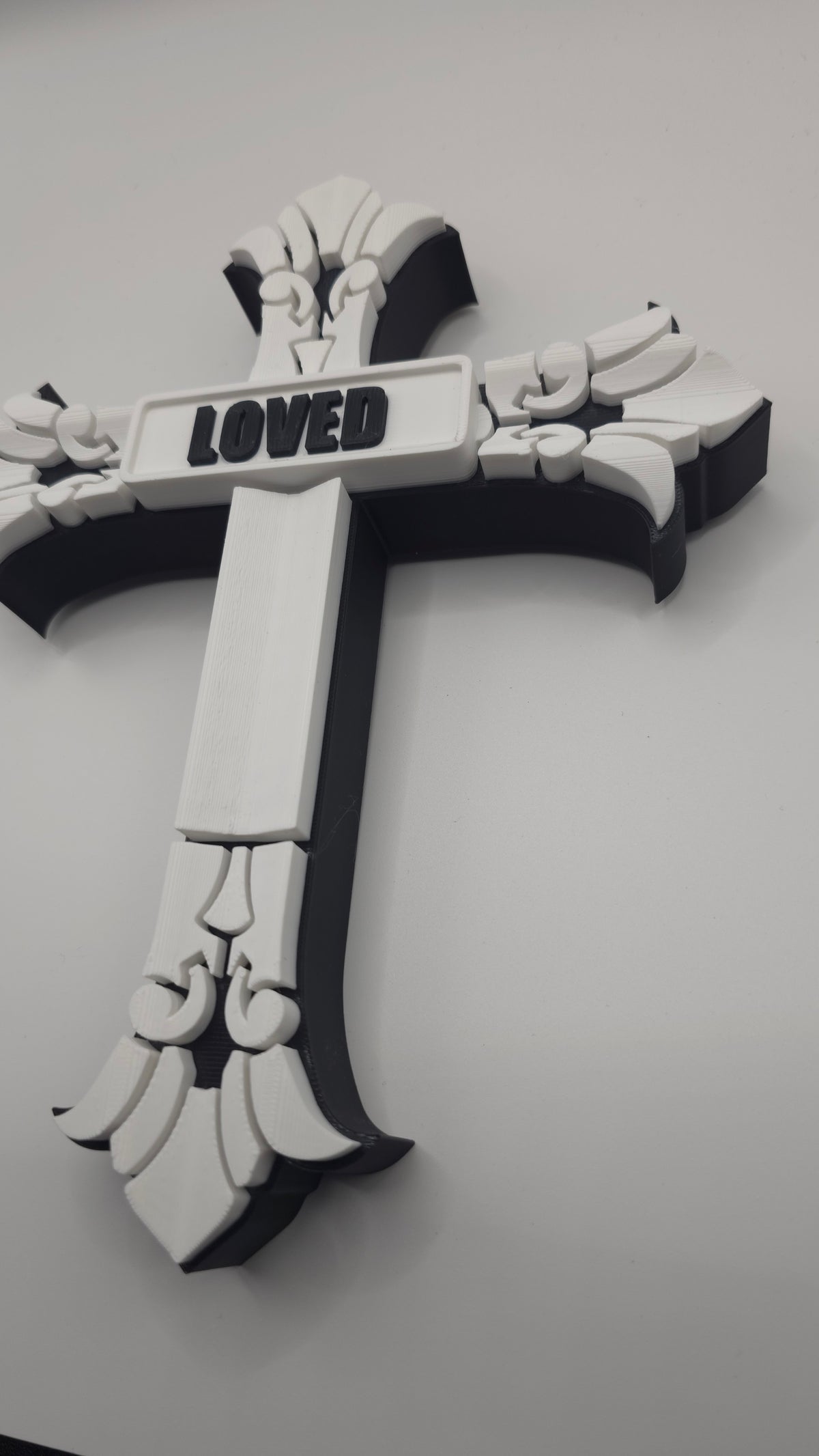 Ornate Two-Toned Cross