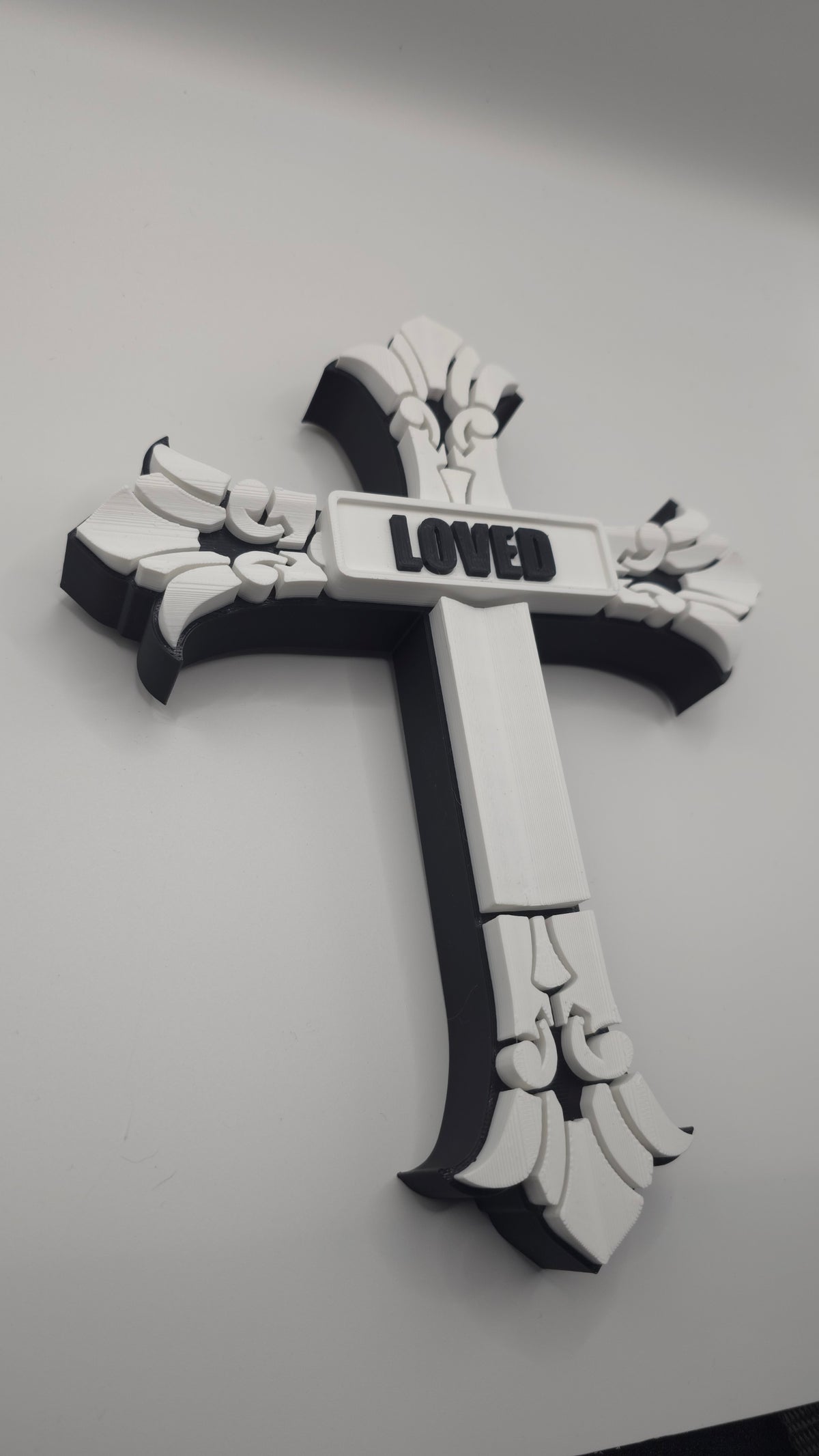 Ornate Two-Toned Cross