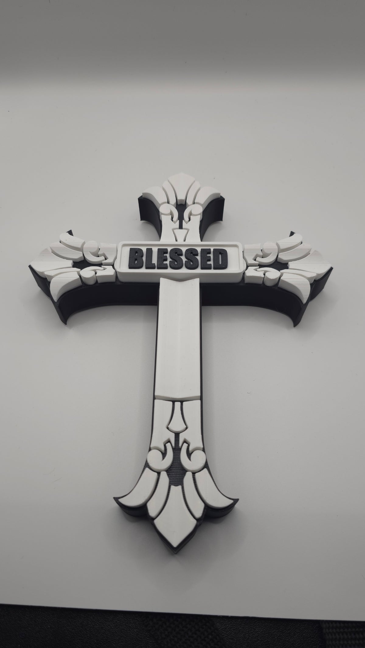 Ornate Two-Toned Cross