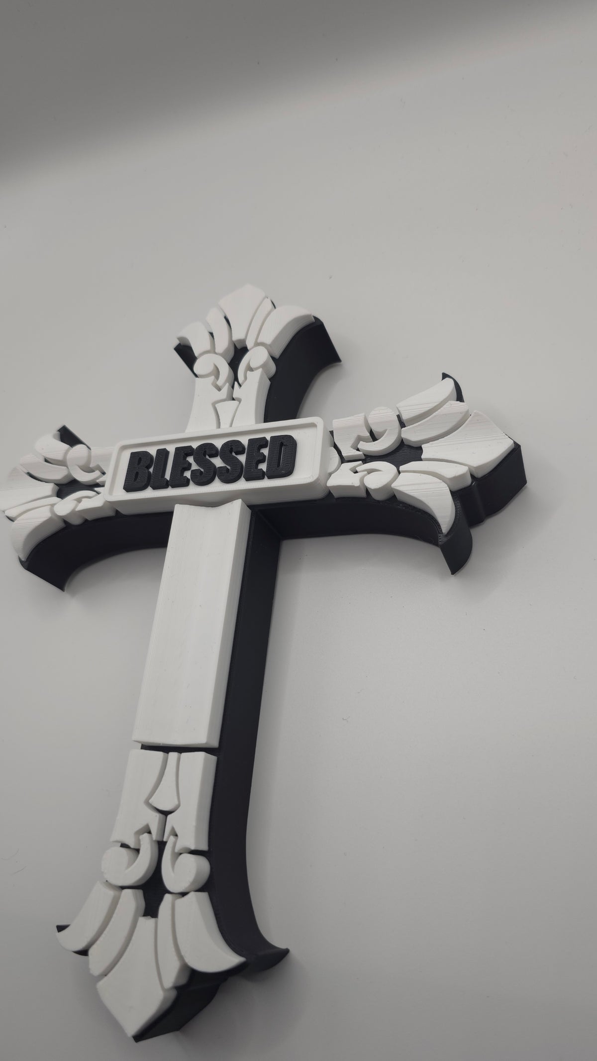 Ornate Two-Toned Cross