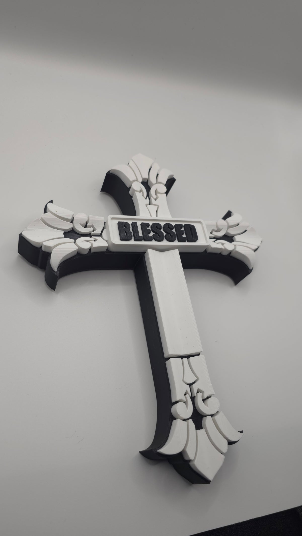 Ornate Two-Toned Cross