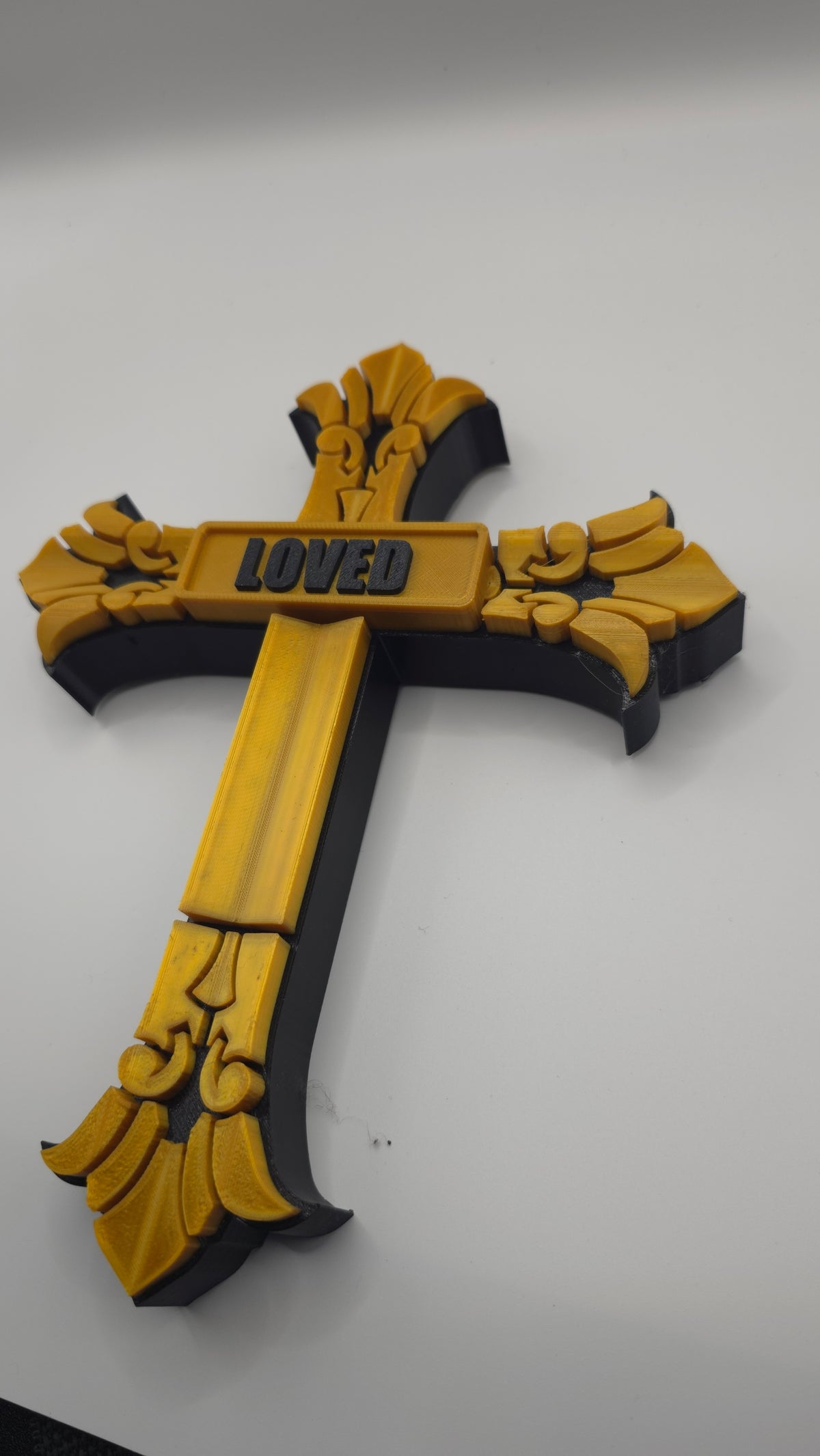 Ornate Two-Toned Cross