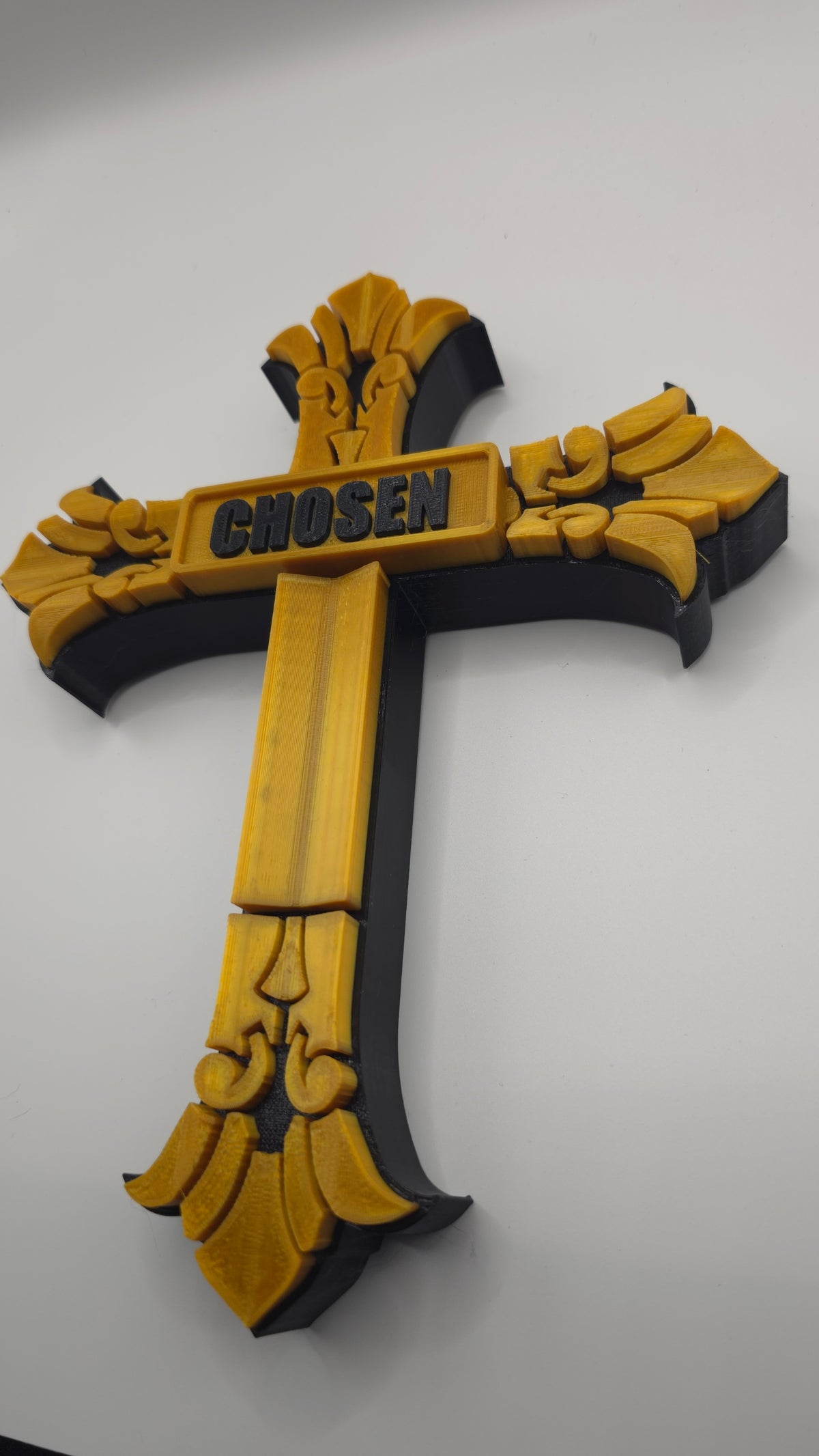 Ornate Two-Toned Cross