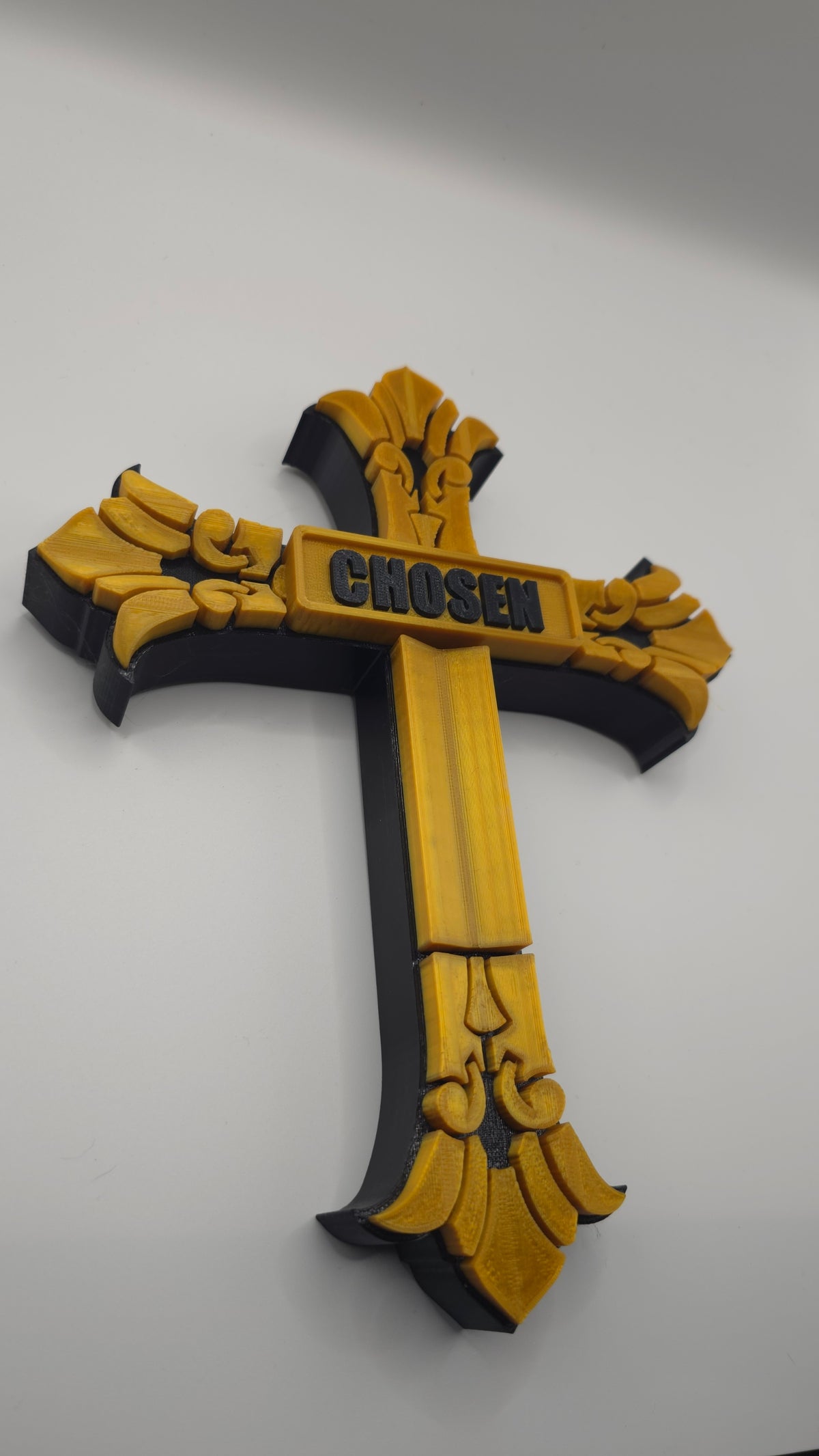 Ornate Two-Toned Cross